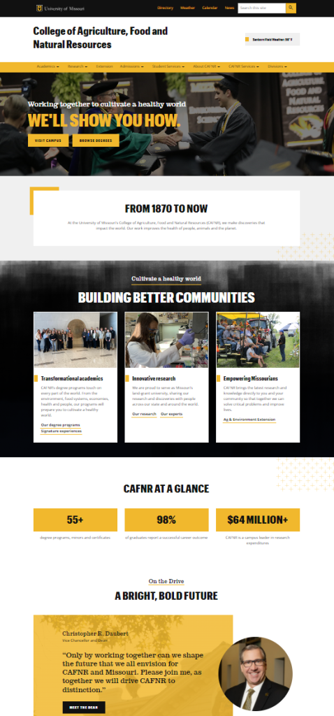 CAFNR home page